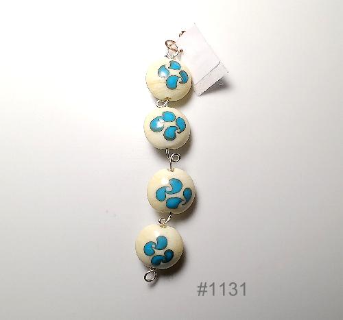 Turquoise Twist Handmade Bead Set (image for) Turquoise Twist Handmade Bead Set